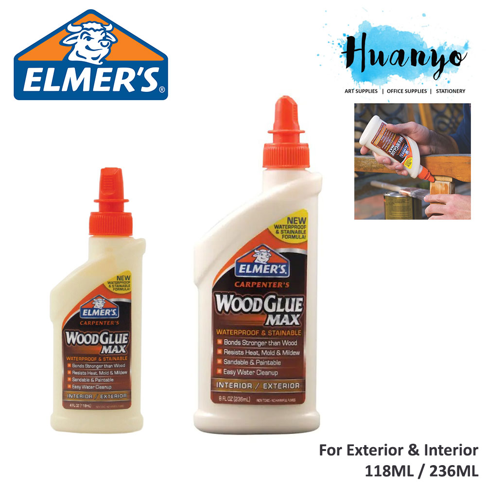 Elmer's Carpenter Waterproof Exterior Interior Hardware Adhesive Wood
