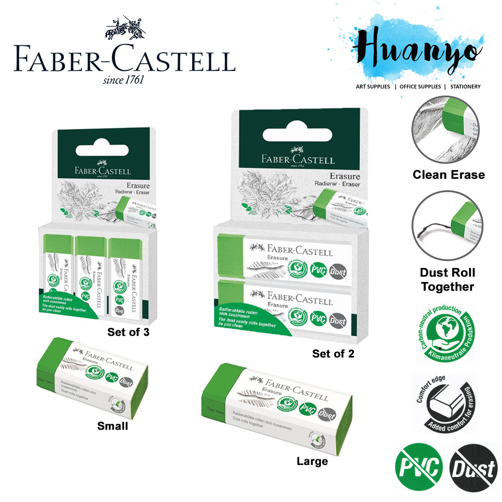 Faber-Castell USA 587122 Dust Free Eraser Green