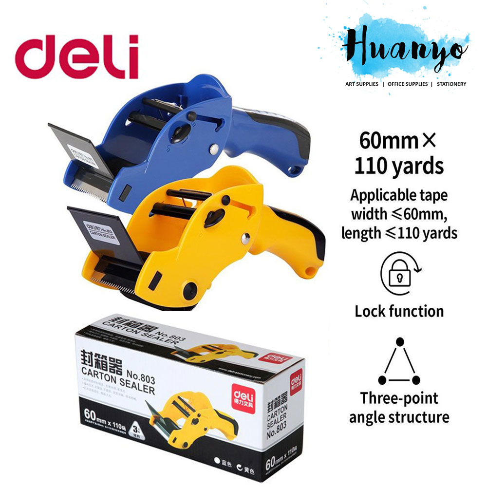 Deli Carton Box Sealer Packaging Tape Dispenser 803 (Fit 60mm/2inch