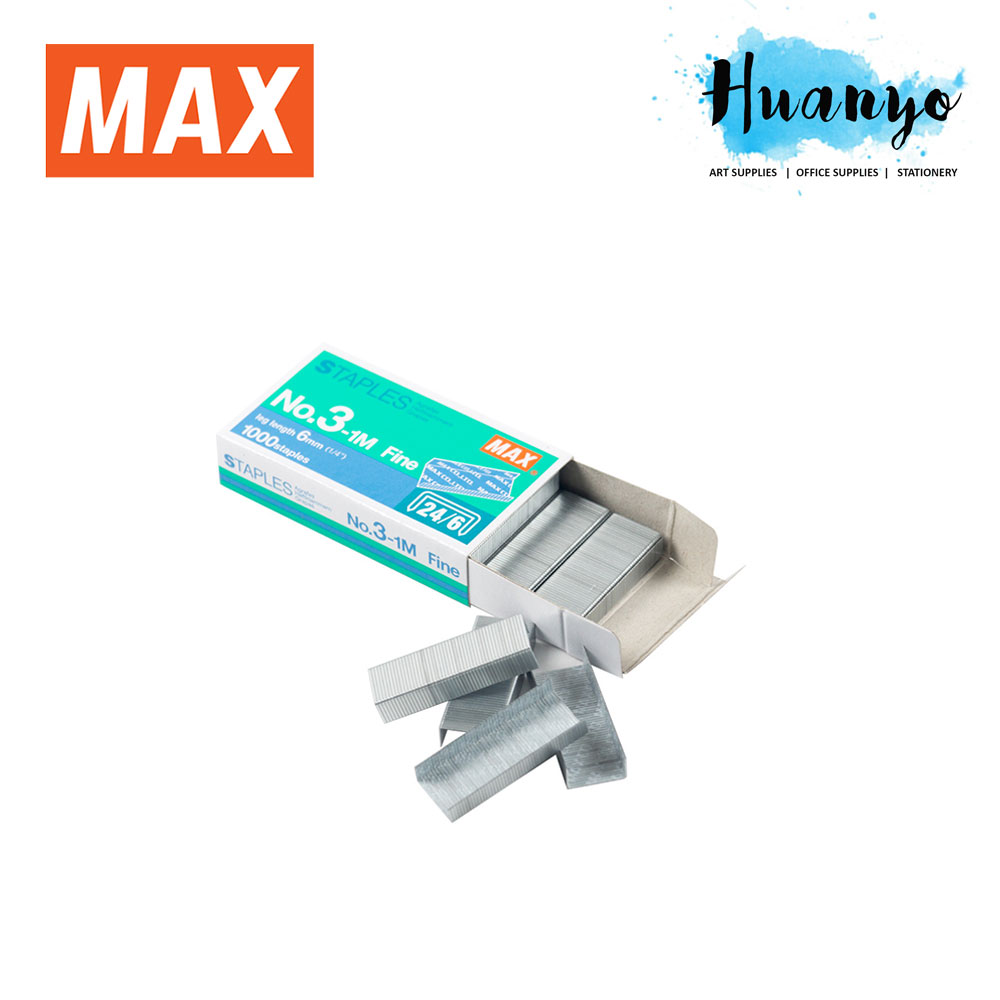 Max Staples Bullet Refill No.3-1M (20 Small Box)