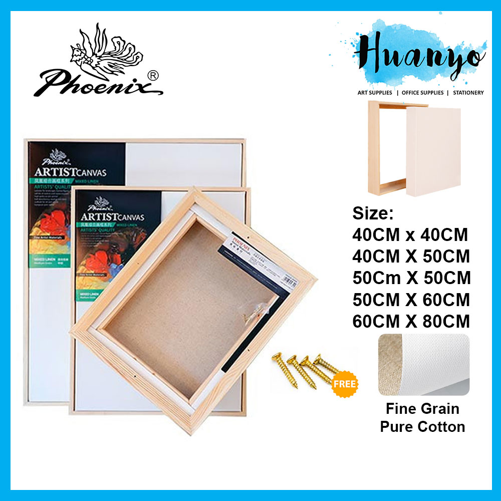 Phoenix Artist Stretch Canvas with Outer Floating Mirror Frame (Cotton Fine Grain, Deep Edge Frame) [E5308B-SB]