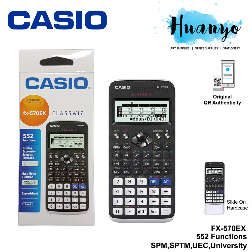 Casio Scientific Calculator FX 570EX 18 Months Original Casio Warranty 