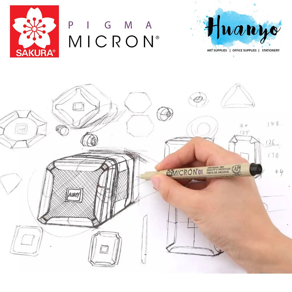Sakura Pigma Micron Technical Drawing Pen Colour Ink (Size 01/05/BR Brush Tip) [Per PCS]