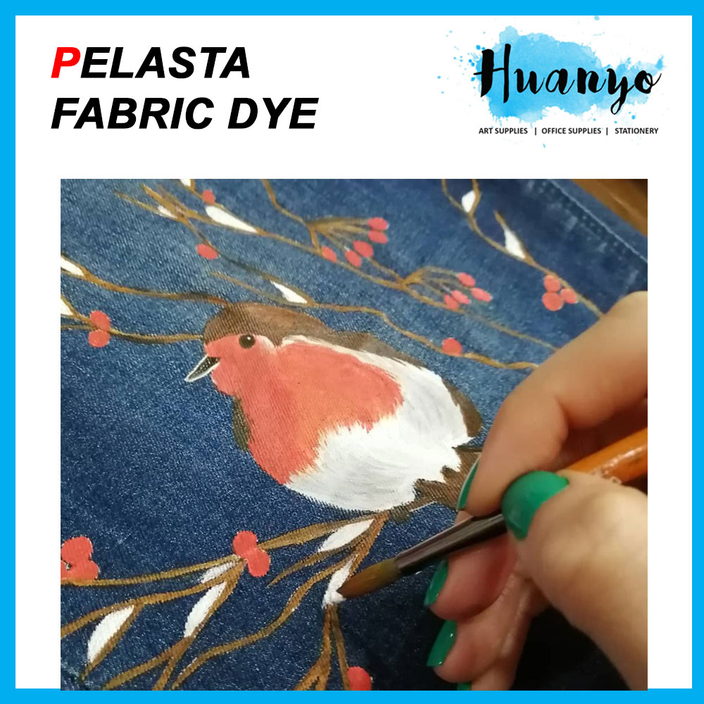Pelasta Fabric Colour Dye Paint 90ML (Waterproof, Ready to Use, Silk Screen Painting) [Per PCS]