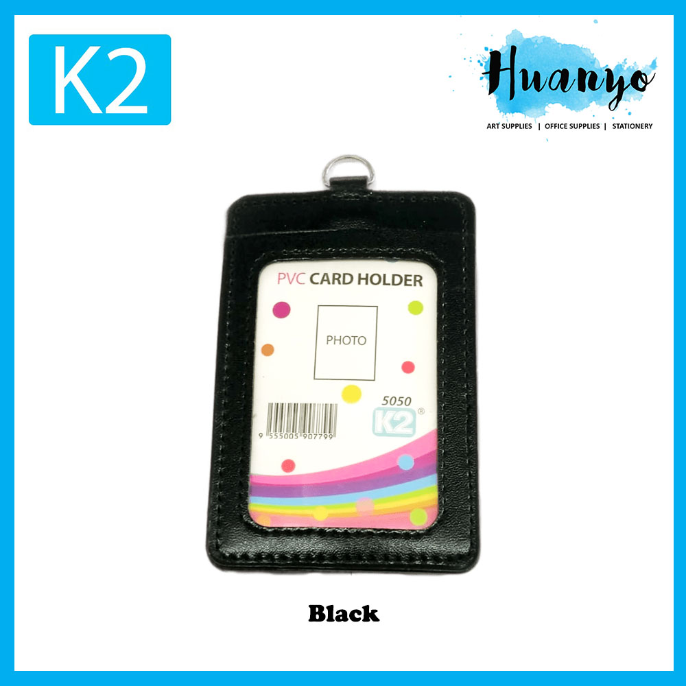 K2 PVC Card Holder (Black/Blue/Red/Pink/Purple/Orange/Green/Brown) NO.5050