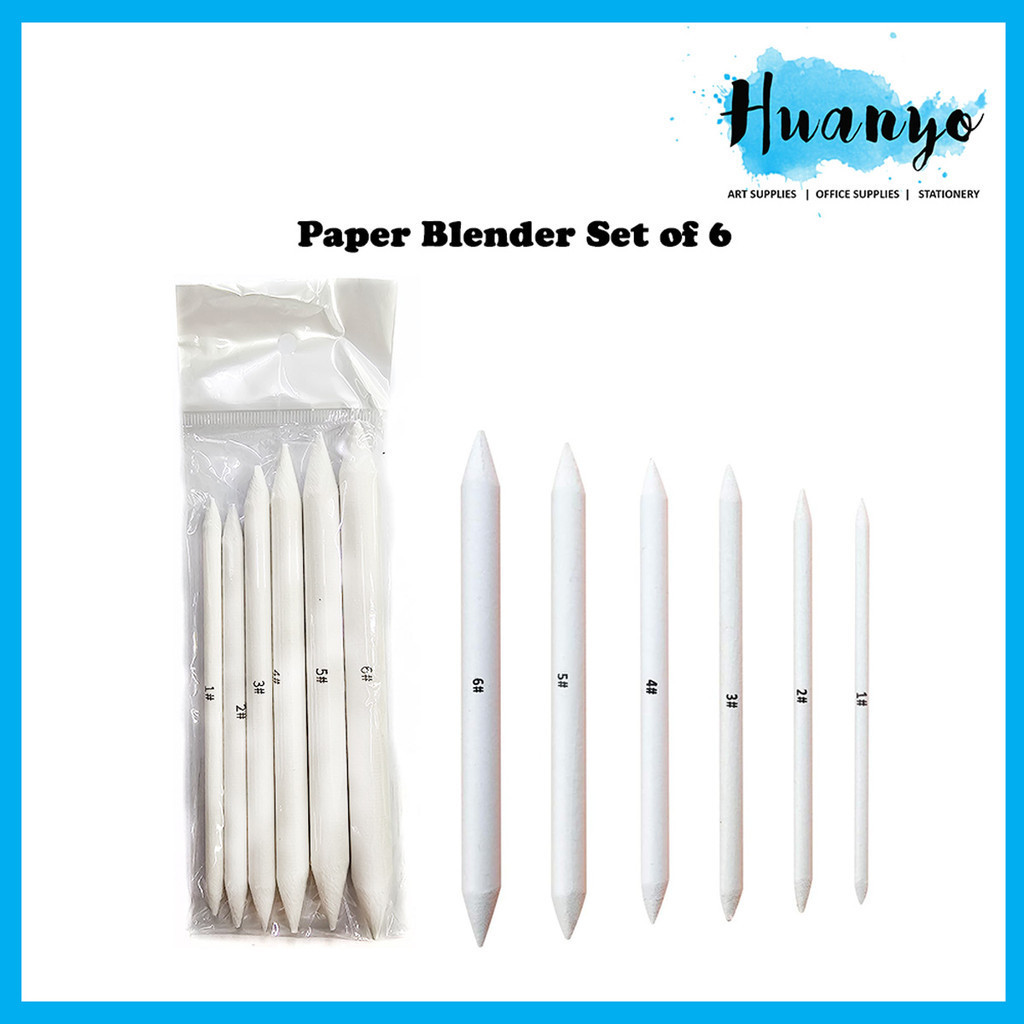 6 Pcs Artist Blending Stump Drawing Blending Stick Smudging