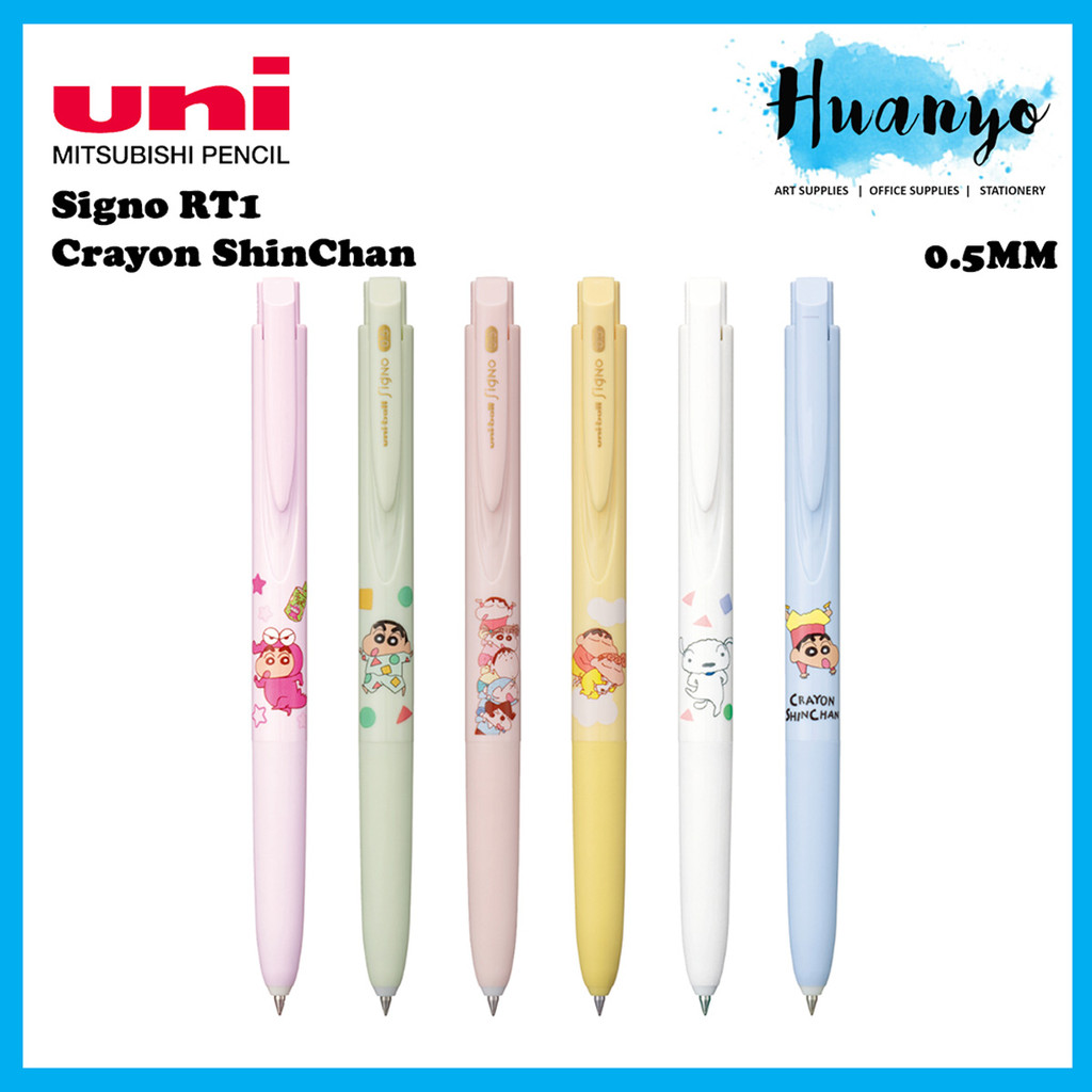 [Limited Edition] Uni-ball Signo RT1 Crayon ShinChan | 蜡笔小新 Gel Roller Pen 0.5MM Black Ink (UMN-185NCCS)