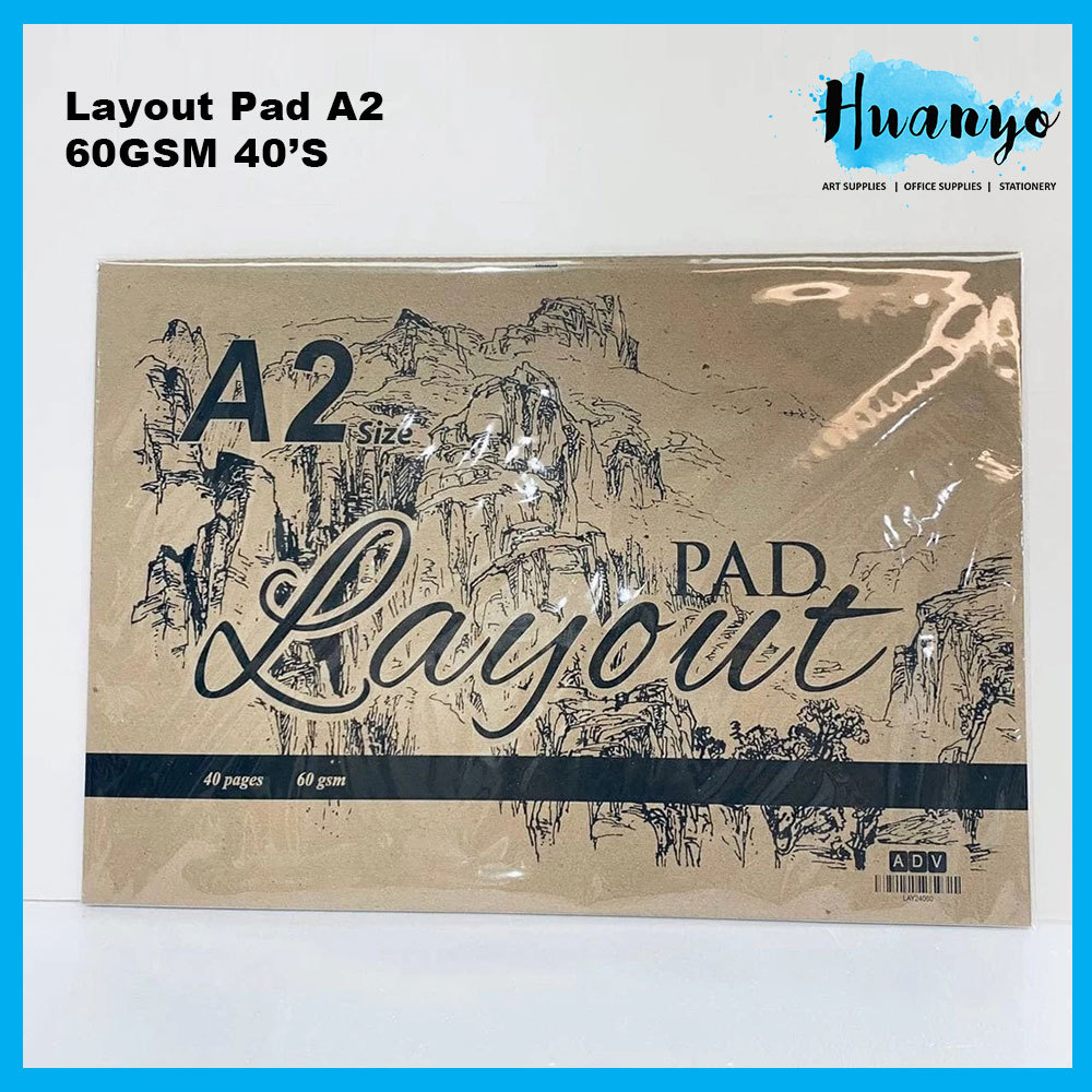ADV Layout Paper Pad A2 60gsm 40 Sheets for Architectural Design ...