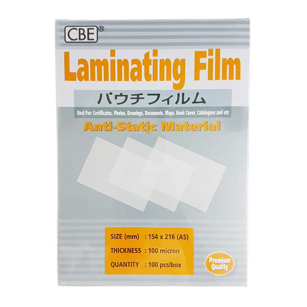 CBE Laminate/Laminating Film A5 Paper