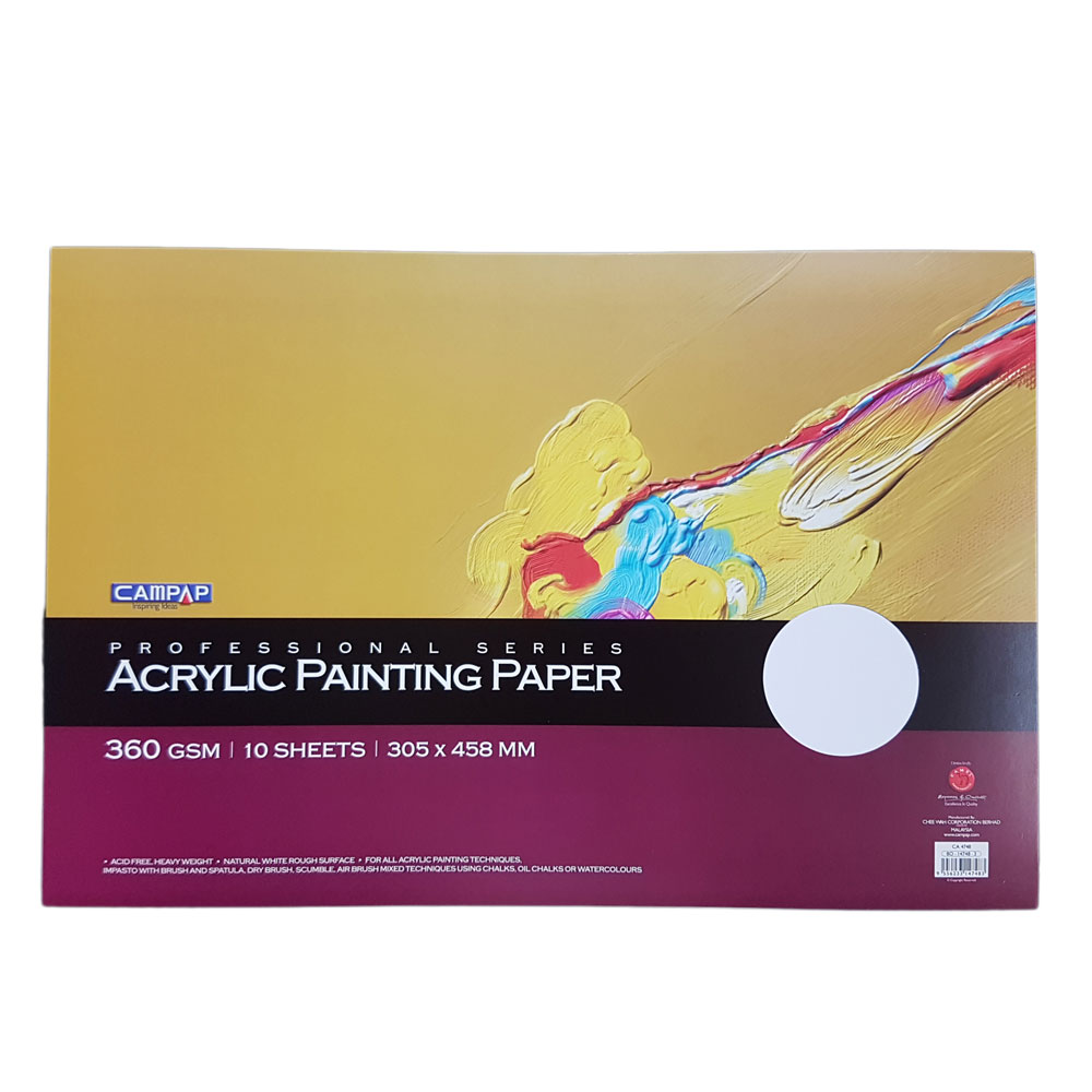 CAMPAP Acrylic Painting Paper 360gsm (305 X 458MM)