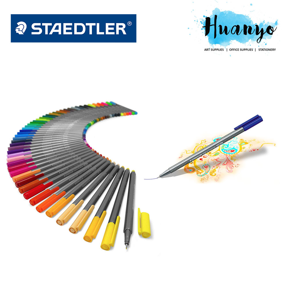 Staedtler Triplus Tri Grip Fineliner 334 Colour Drawing Pen 0.3mm (List 1/2, Per Pcs)