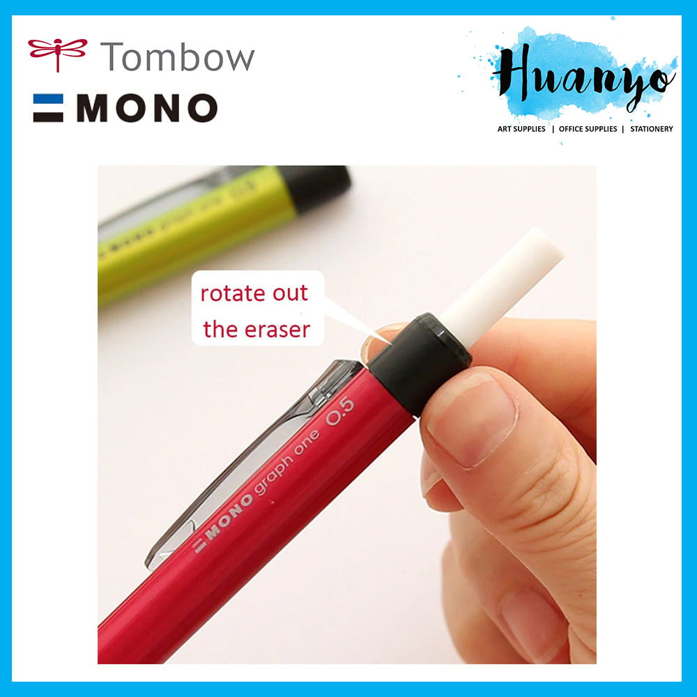 Tombow Mono Graph Shaker Mechanical Pencil (0.3-0.5MM) [Basic/Pastel/Neon/Clear Colours]