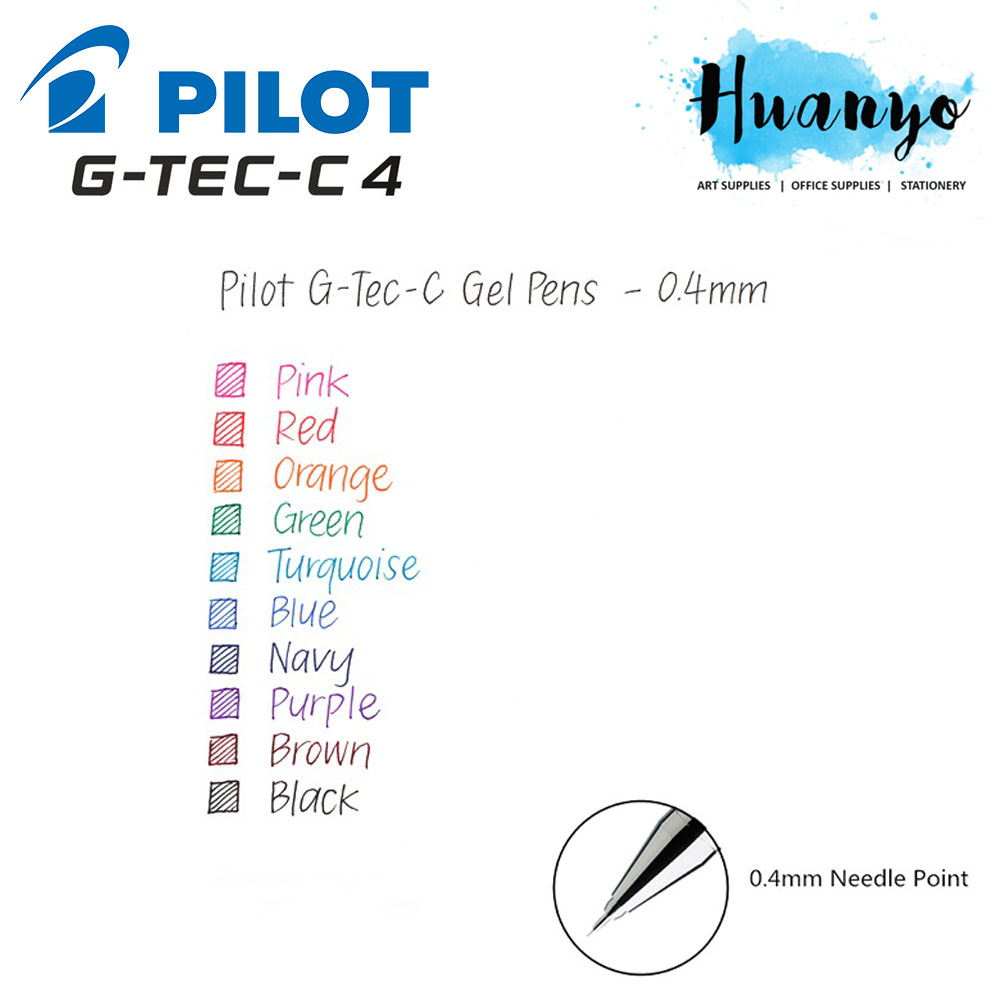 Pilot G-Tec-C Gel Pen 0.4 mm - Red
