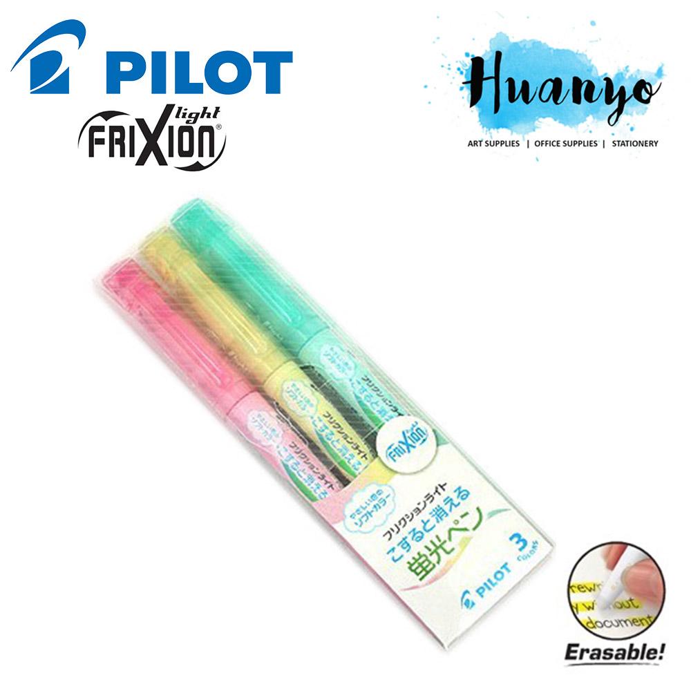 Pilot FriXion Light Soft Color Erasable Highlighter - 3 
